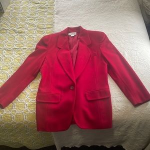Casual Corner women’s red button up blazer